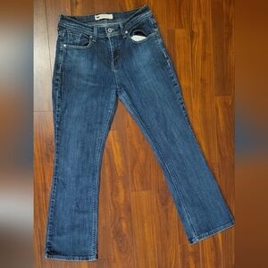 Levis 515 Bootcut Jeans Blue Denim